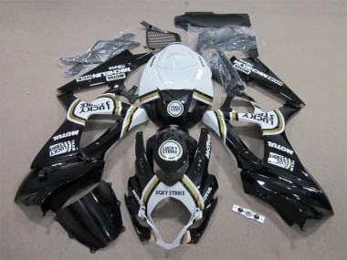 GSXR 1000 K7 07-08 - Negro Lucky Strike Blanco Motul