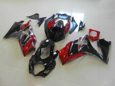 GSXR 1000 K7 07-08 - Rojo Negro No Pegatinas