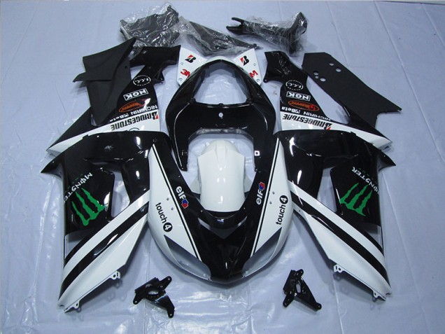 ZX10R 06-07 - Negro Blanco Touch4 Monster