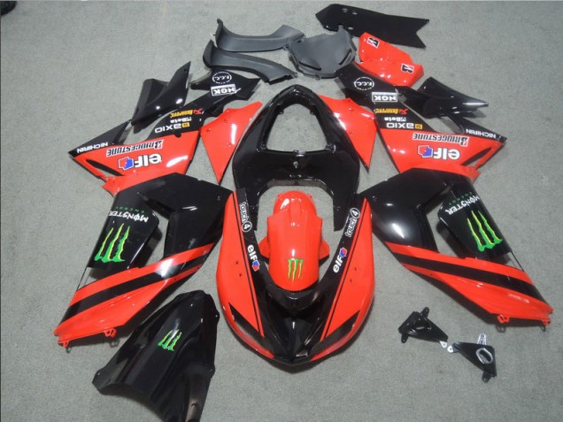 ZX10R 06-07 - Negro Rojo Touch4 Monster