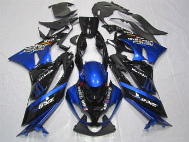 ZX6R 09-12 - Negro Azul Monster